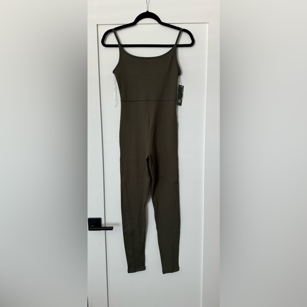 Wild Fable Green Jumpsuit Streamlined Silhouette